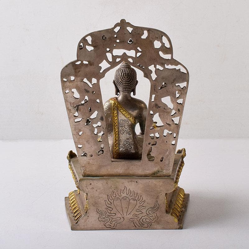 仏教美術　古銅塗金　チベット仏　仏像　置物　V　7815