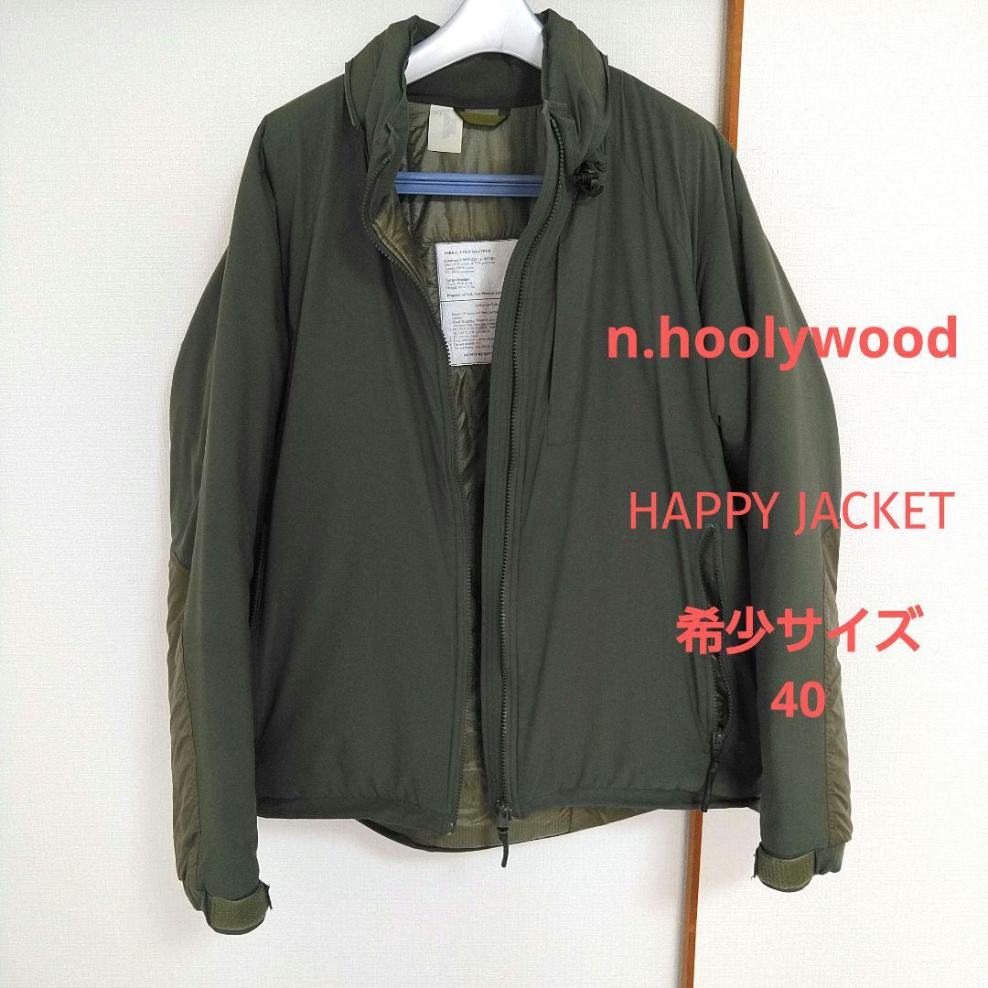 希少40エヌハリウッドecwcsハッピージャケットL深緑プリマロフトLEVEL7